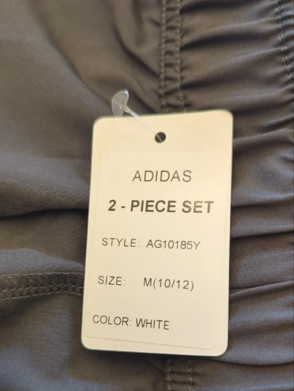 adidas White Tee and Black Shorts Kids Matching Set